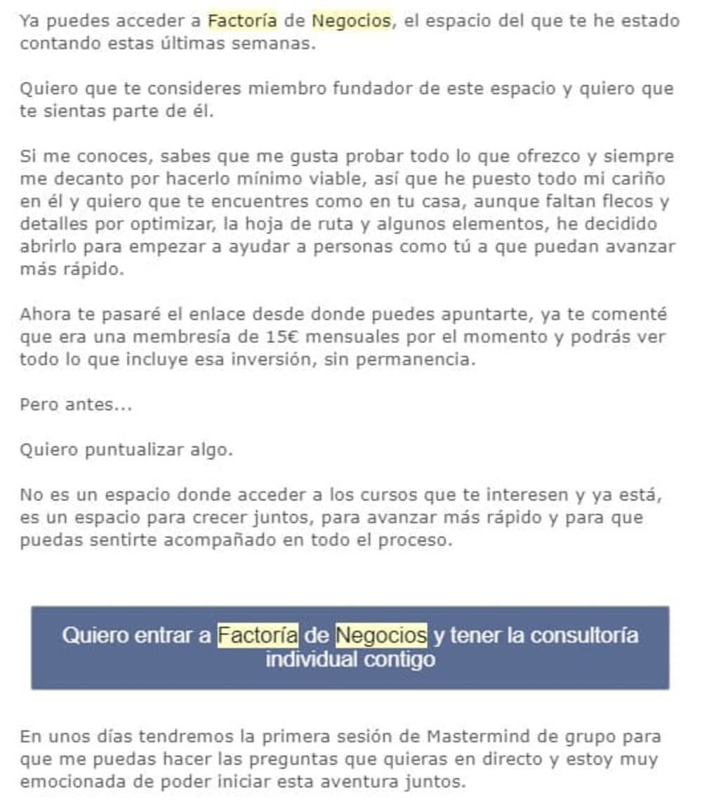 campaña email marketing ejemplos oferta