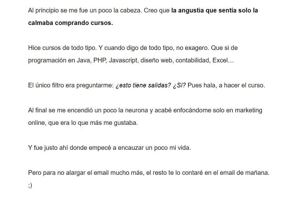 soap opera secuencia